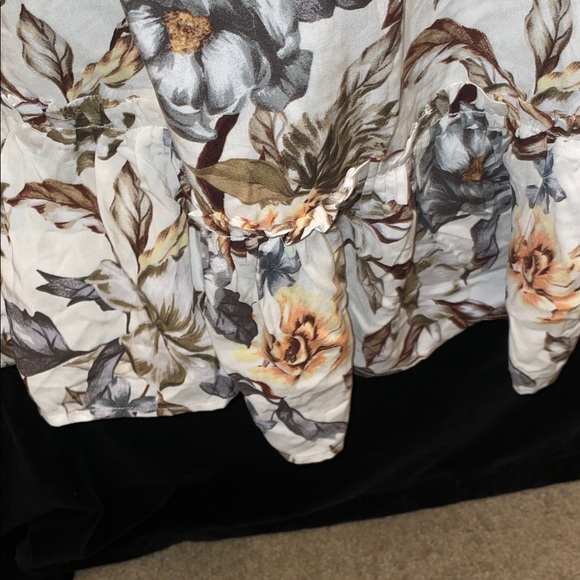 ❤️ Women’s NWT Sz 0 TORRID Tea Length Wash Challis Off Shoulder Peasant Dress - Picture 7 of 12